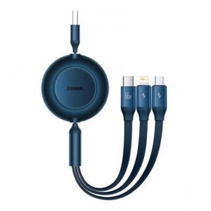Cablu alimentare si date Baseus Bright Mirror One-for-three Retractable - CAMJ010103