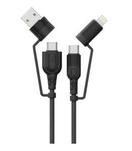 Cablu Audio Lemontti USB A&C-USB-C, material: Aliaj aluminiu - LEMCF4IN1PDN