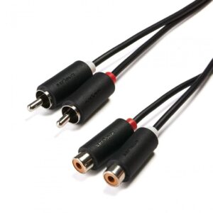 Cablu audio Serioux, 2 porturi RCA tata - 2 porturi RCA mama - SRXC-AV1.5M03