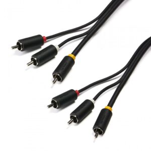 Cablu audio-video Serioux, 3 porturi RCA tata - 3 porturi RCA tata - SRXC-AV3.0M21