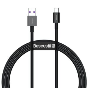 Cablu Baseus Type-C 66W, 1m, negru - CATYS-01