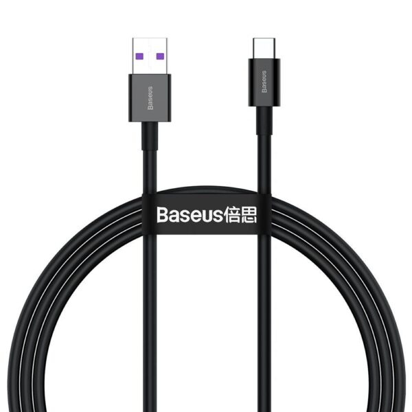 Cablu Baseus Type-C 66W, 1m, negru - CATYS-01