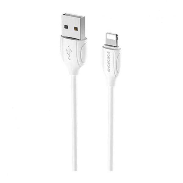 Cablu Date si Incarcare USB la Lightning Borofone BX19, 2 m, Alb - 000006931474752031