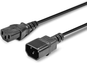 Cablu de alimentare Lindy C14-C13 2m, negru - LY-30331