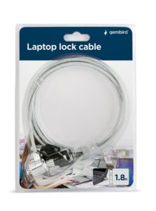 Cablu de securitate Gembird LK-K-01, material: cap din aliaj zinc