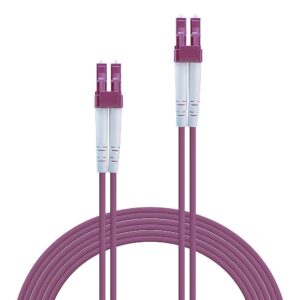 Cablu Fibra Optica Lindy LC/LC OM4, 2 x LC Male to 2 x LC Male, 3m - LY-46342