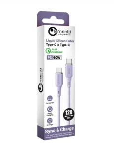 Cablu Lemontti Liquid Silicon Type-C la Type-C, Fast Charge - LEMCPSTCF60M