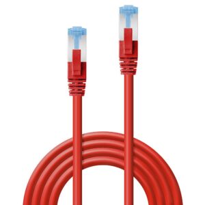 Cablu Lindy 1m Cat.6A S/FTP LSZH Network Cable, Red RJ45 - LY-47162