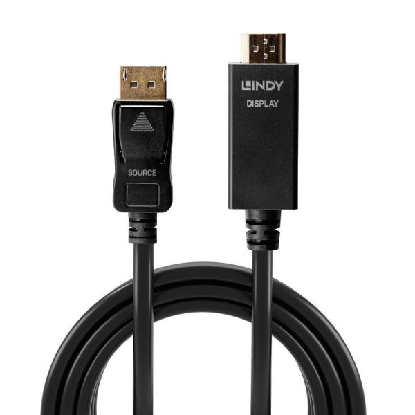 Cablu Lindy 1m DisplayPort la HDMI 4K30Hz, rezolutie maxima - LY-36921