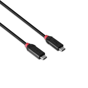 Cablu Lindy 1m USB4 240W Type C, 40 Gbps, Black Line - LY-37001