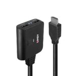 Cablu Lindy 2 porturi HDMI 4K60, latime de banda suportata 18Gbps - LY-38356