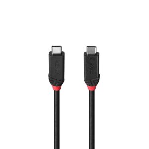 Cablu Lindy 2m USB4 240W Type C, 40 Gbps, Black Line - LY-37002