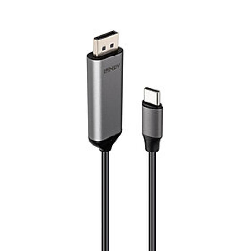 Cablu Lindy Bi-Directional USB C la DisplayPort, lungime 1m - LY-43503-01 Cablu Lindy Bi-Directional USB C la DisplayPort, lungime 2m - LY-43504 - imagine 1