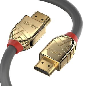 Cablu Lindy LY-37866, Standard HDMI Gold Line, negru
