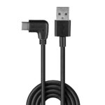 Cablu Lindy USB C 2 90°, lungime 1m, putere maxima 15W - LY-32001