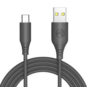 Cablu silicon Tellur USB to Type-C, 3A, 1m, negru - TLL155591