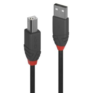 Cablu transfer Lindy LY-36676, USB 2.0 Type A to B, 7.5m, Anthra Line