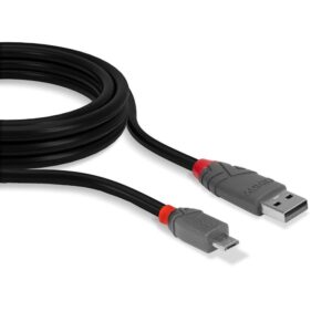 Cablu transfer Lindy LY-36733, USB 2.0 Type A to MicroUSB, 2m