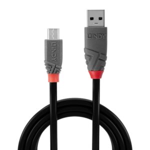 Cablu transfer Lindy LY-36733, USB 2.0 Type A to MicroUSB, 2m