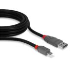 Cablu transfer Lindy LY-36735, USB 2.0 Type A to MicroUSB, 5m