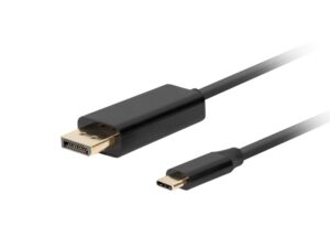 Cablu USB-C (M) DisplayPort (M) 1,8 m 4K 60Hz negru - CA-CMDP-10CU-0018-BK