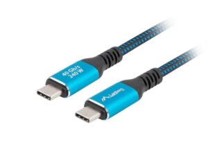 Cablu USB-C M/M 4.0 1,5 m 240W 8K 60Hz negru-albastru - CA-CMCM-45CU-0015-BK