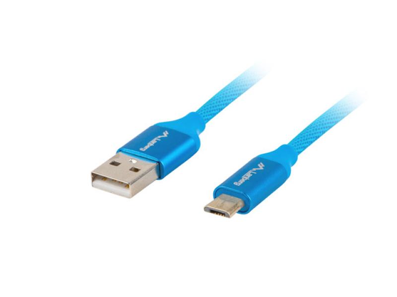 Cablu USB Micro (M) USB-A (M) 2.0 1 m albastru Premium QC 3.0 - CA-USBM-20CU-0010-BL Cablu USB Micro (M) USB-A (M) 2.0 1 m albastru Premium QC 3.0 - CA-USBM-20CU-0010-BL