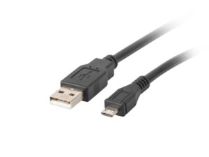 Cablu USB Micro (M) USB-A (M) 2.0 1 m negru - CA-USBM-10CC-0010-BK