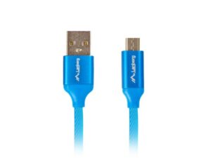 Cablu USB Micro (M) USB-A (M) 2.0 1,8 m albastru Premium QC 3.0 - CA-USBM-20CU-0018-BL
