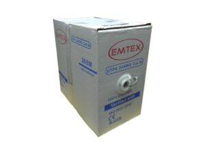 Cablu UTP categoria 5e full cupru EMT-UTP5E24AWG / Emtex - rola 305m