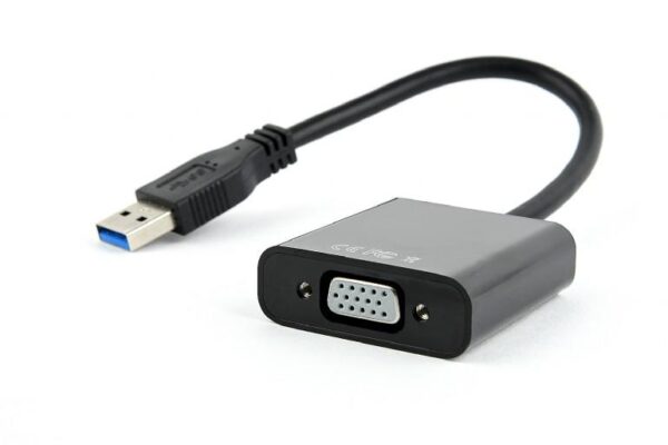 Cablu video GEMBIRD, adaptor USB 3.0™ la VGA (M), 15cm - AB-U3M-VGAF-01