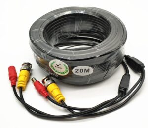 Cablu video si alimentare 20 metri LN-EC04-20M; conectori DC si BNC