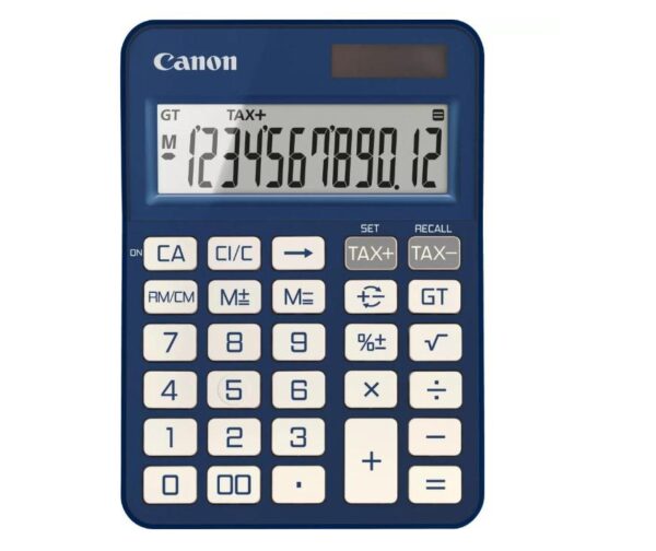 "Calculator birou Canon KS-125KB-BL, Blue, 12 digits, 29 keys - 6818C004AA