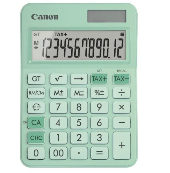 "Calculator birou Canon LS-125KB-GR, Green, 12 digits, 29 keys - 6819C001AA