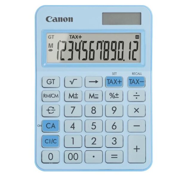 "Calculator birou Canon LS-125KB-PBL, Pastel Blue, 12 digits - 6819C003AA