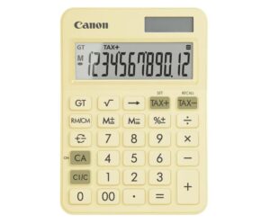 "Calculator birou Canon LS-125KB-PYL, Pastel Yellow, 12 digits - 6819C004AA