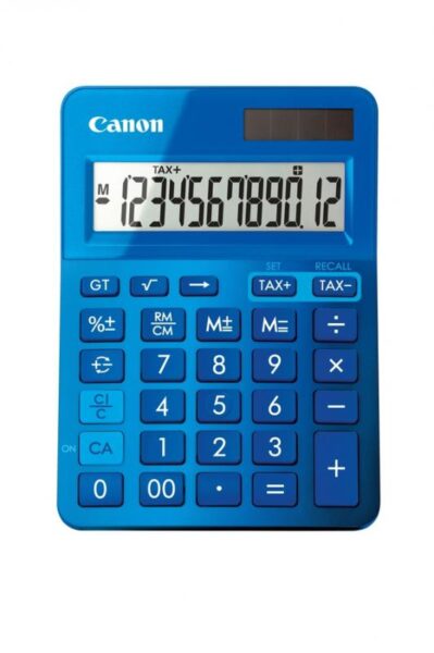 Calculator birou Canon LS123KBL albastru, 12 digiti, ribbon - BE9490B001AA