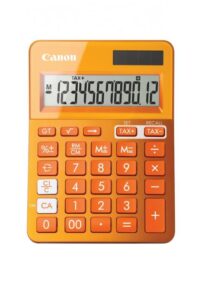 Calculator birou Canon LS123KOR portocaliu, 12 digiti, ribbon - BE9490B004AA