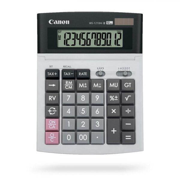 Calculator birou Canon WS-1210THB, 12 digiti, display LCD - 0694B001AC