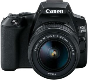 Camera foto Canon DSLR EOS 250D + 18-55 DC III kit, Black, 24.1MP - 3454C009AA