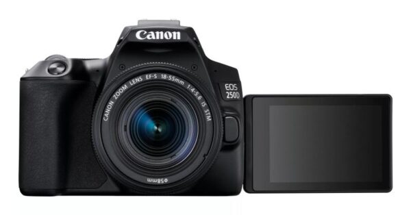 Camera foto Canon DSLR EOS 250D + 18-55 IS STM kit, Black, 24.1MP - 3454C007AA