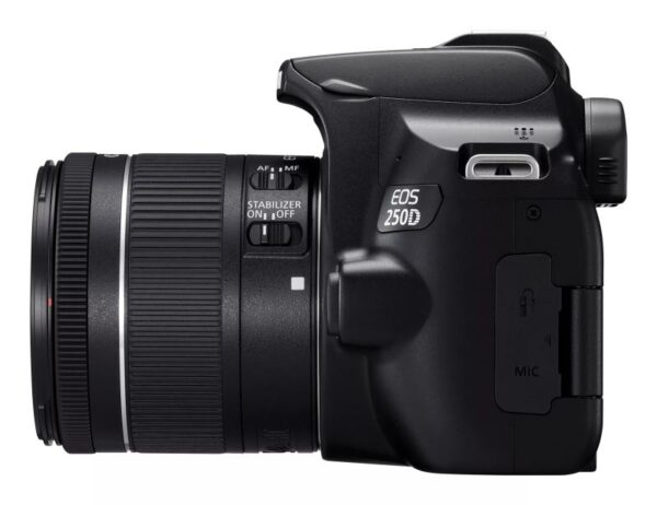 Camera foto Canon DSLR EOS 250D + 18-55 IS STM kit, Black, 24.1MP - 3454C007AA