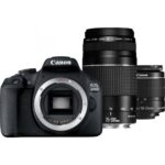 Camera foto Canon EOS-2000D double kit, obiectiv EF-S 18-55mm - 2728C031AA