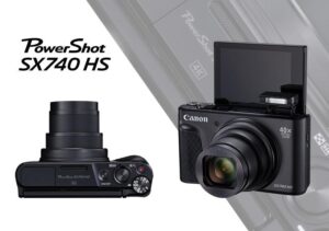 Camera foto Canon PowerShot SX740HS BK, 20.3 MP, senzor CMOS tip 1/2 - 2955C002AA