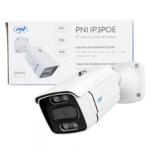 Camera supraveghere video PNI IP3POE cu IP, 3MP, de exterior IP66 - PNI-IP03POE