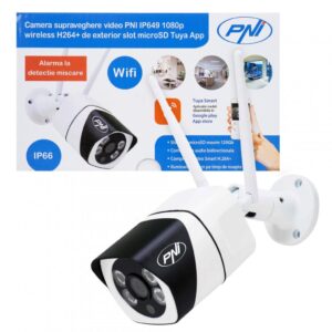 Camera supraveghere video PNI IP649 cu IP, 2MP 1080P, WiFi - PNI-IP649