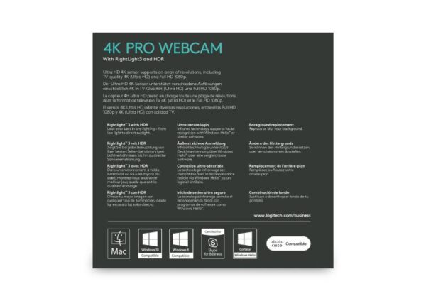 Camera web Logitech Brio 4K - 960-001106