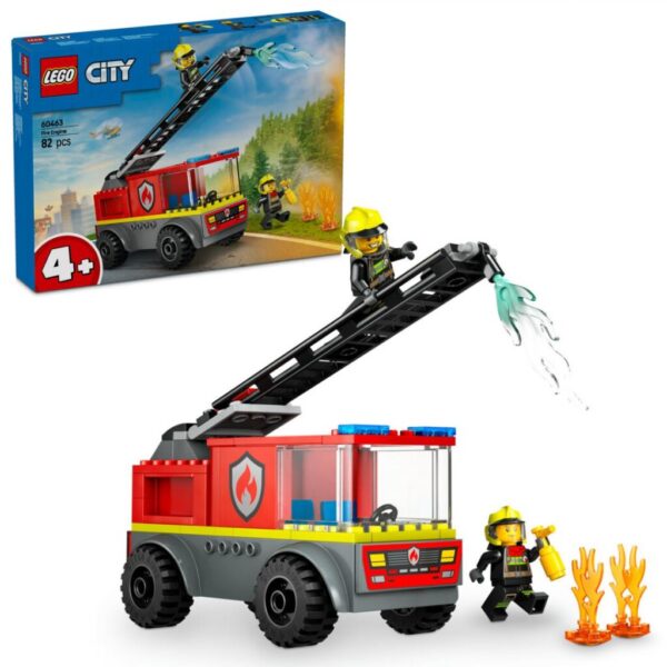 CAMION DE POMPIERI CU SCARA, LEGO 60463 - LEGO60463