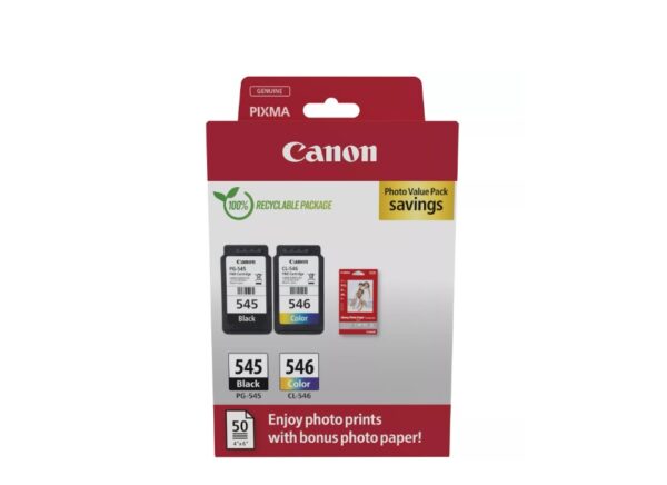 Canon pachet cartuse cearneala PG-545/CL-546 PHOTO VALUE PACK - 8287B008AA