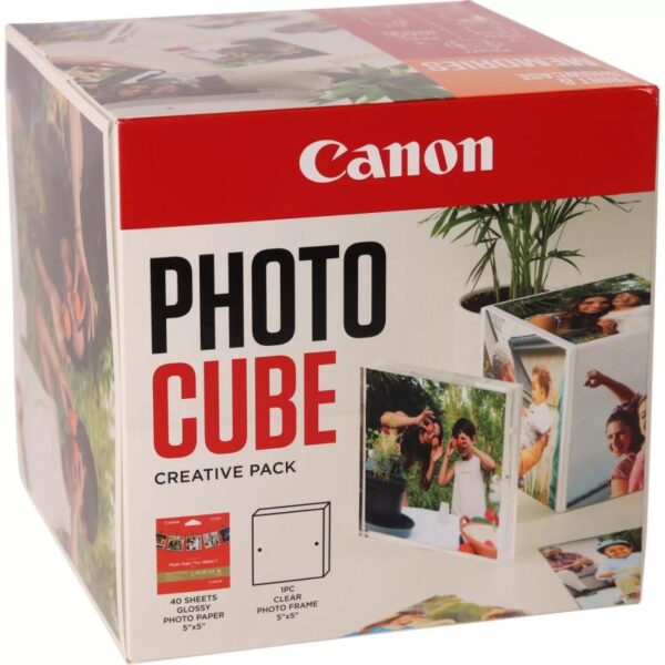 CANON PP-201 13x13CM PHOTO CUBE WH/OR, 40 coli, 1 x rama foto - 2311B077AA